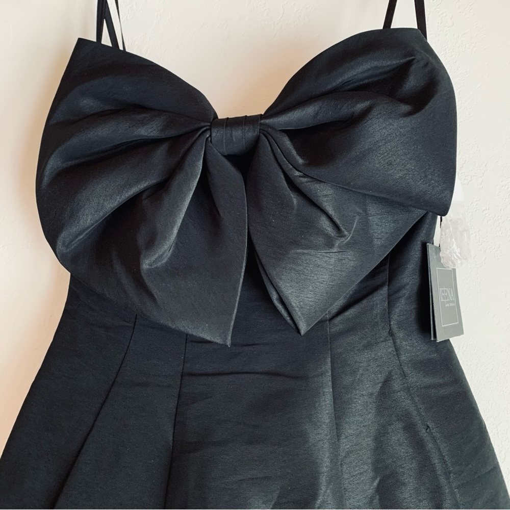 Mac Duggal Black Fit + Flare Strapless Mini Dress Black Party Dress Size 2 - Picture 8 of 12